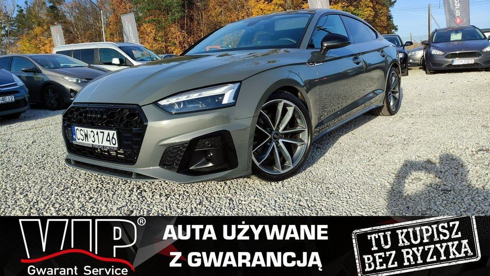 Audi A5 Sportback 2.0 TFSI 150KM Lift Virtual Matrix Full Hd Black Piano 30tys km FV