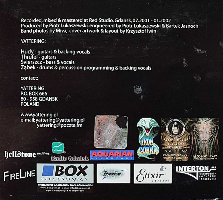 Płyta CD  Yattering - III Digipack unikat