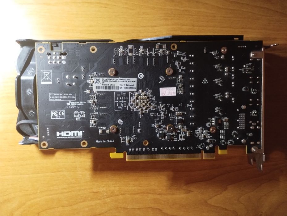 Видеокарта XFX Radeon RX 470 4GB GDDR5 256-bit (б/у) + адаптер 6 pin