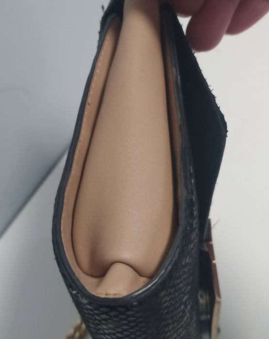 Elegancka torebka damska czarno beżowa