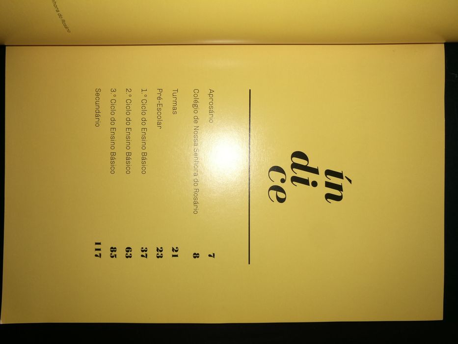 Anuário 2015/2016 Colégio do Rosário todas as turmas em estado de novo