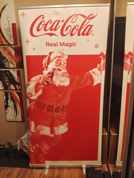 Reklama baner roll-up coca-cola