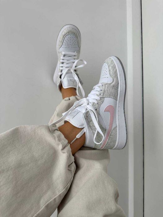 Кросівки Nike Air Jordan 1 High Heather Grey premium