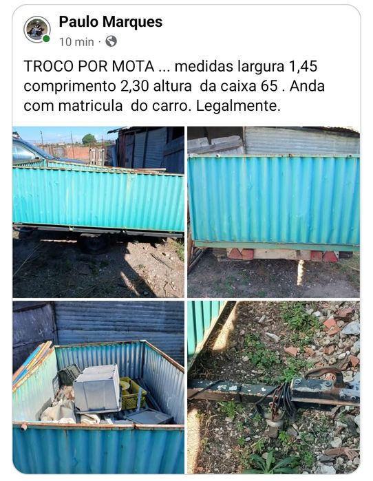 Troco  reboque por mota