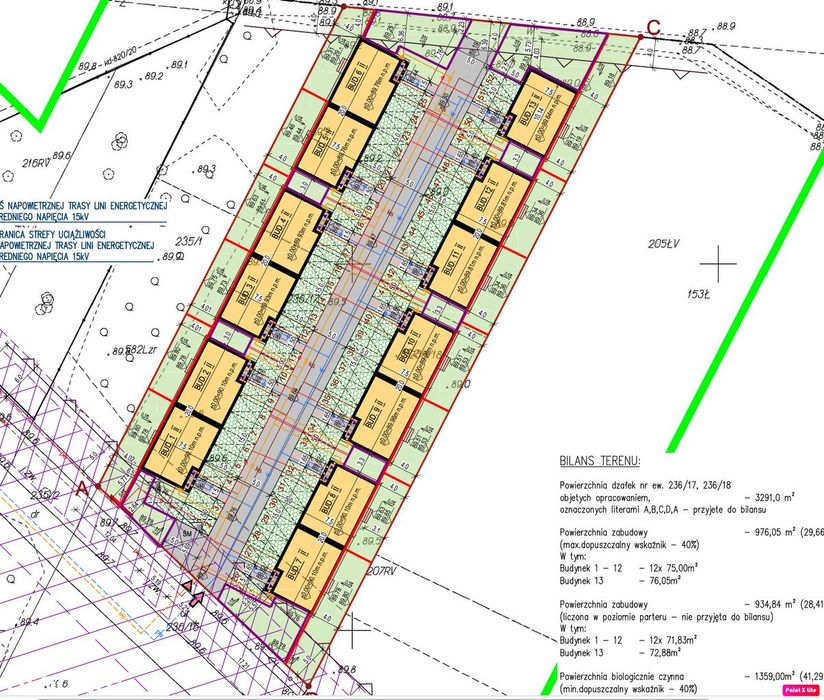 Mieszkanie I piętro - 57,97 m2 - 2 m. postojowe