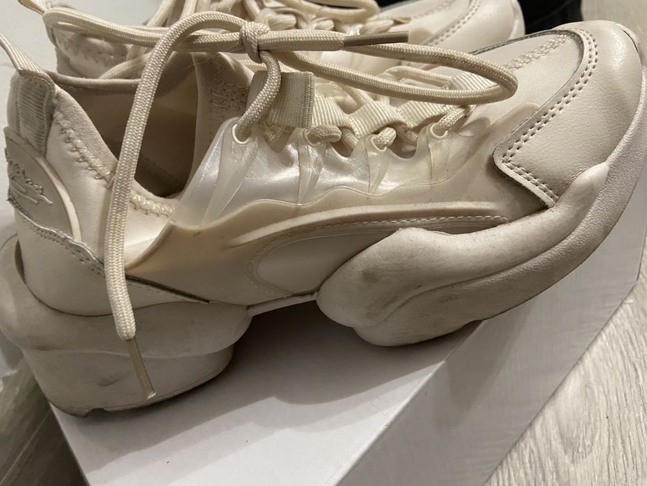 Buty skarpetkowe sneakersy białe kremowe beżowe sportowe casual