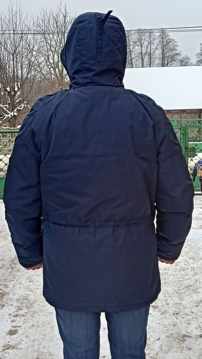 Ciepła kurtka zimowa z kapturem Diverse granatowa xl