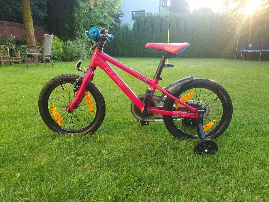 Rower dzieciecy Cube, rama aluminiowa, koła 16 Mława • OLX.pl