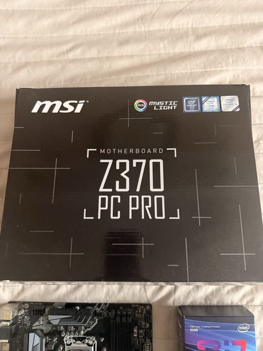 Комплект Материнська плата MSI Z370 PC PRO 1151v2 процесор intel 8700k