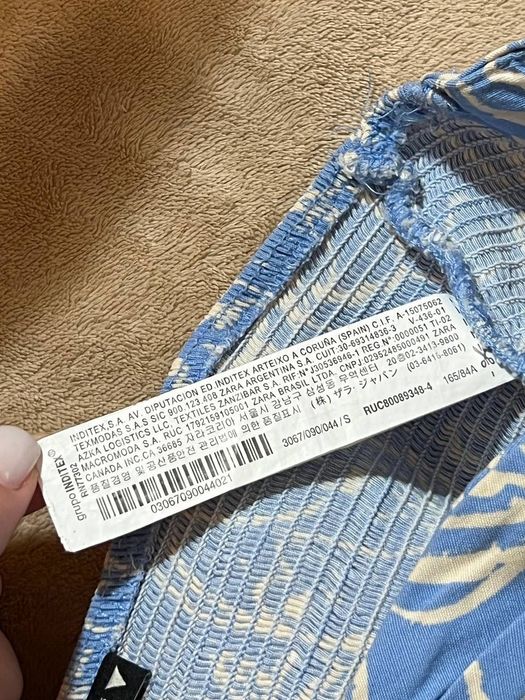 Топ Корсет Zara из смеси льна