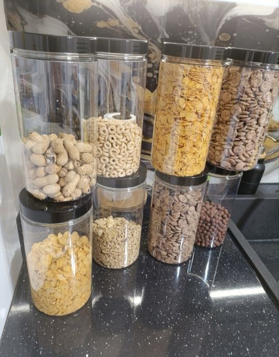 Pojemniki PET 1,5l na żywność makaron mąkę 12 szt