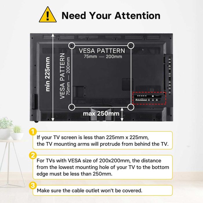 Suporte de mesa para monitor ou TV, de 13 a 32 " - Novo