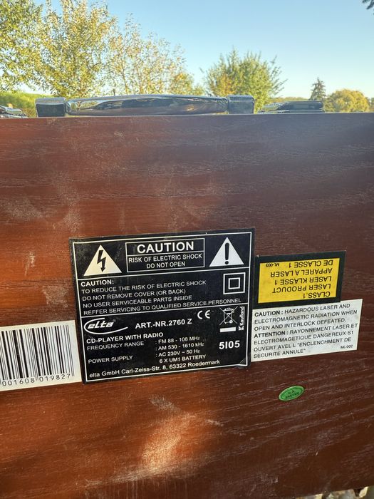 Retro radio walizka Elta 2670 Z