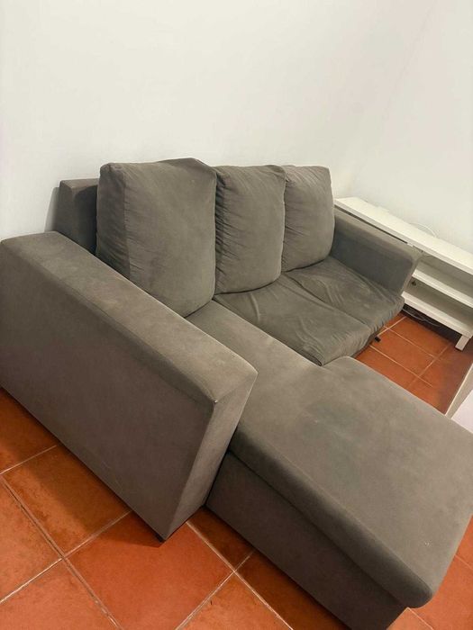 Sofá 3 lugares com chaise
