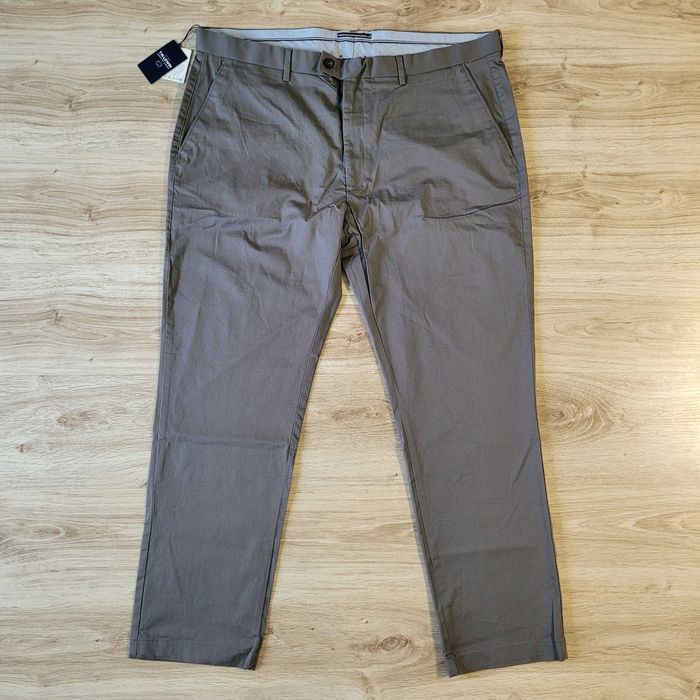 Нові TM Lewin розмір 42R чоловічі Slim fit штани чіноси брюки завужені класичні Stretch Chino сірі