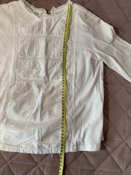 Zara сорочка з мереживом