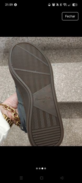 Sapatilhas camurça cinzenta