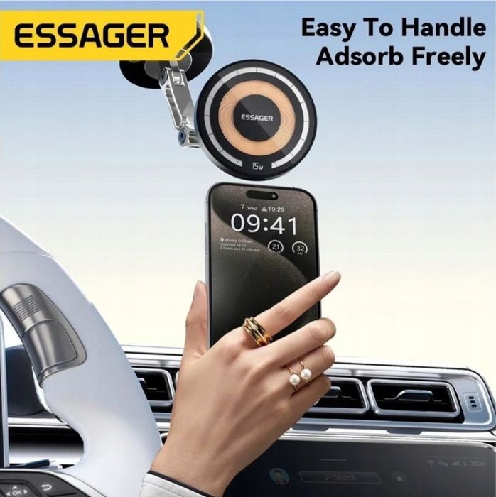 uchwyt ładowarka samochodowa Essager wireless 15 W