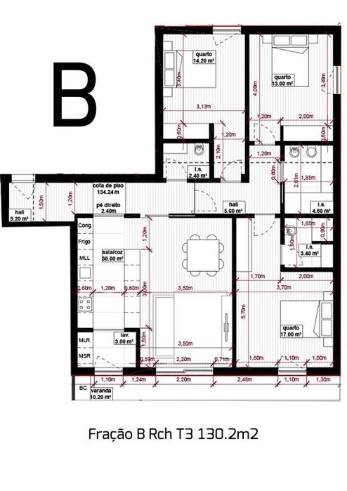 Apartamento T3 em Albergaria-a-Velha e Valmaior de 130,00 m2