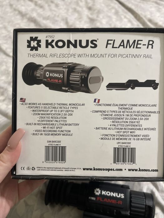 Тепловізор Konus Flame-R 2.5x-20x 256x192 (Konus 7952)