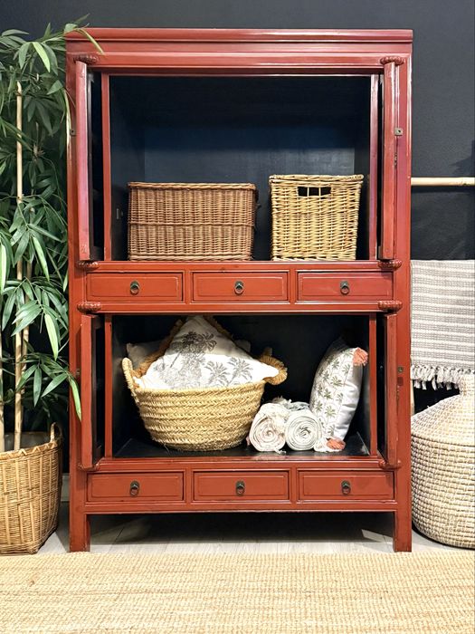 aparador, armario, movel, louceiro, livreiro, olmo, oriental, rustico