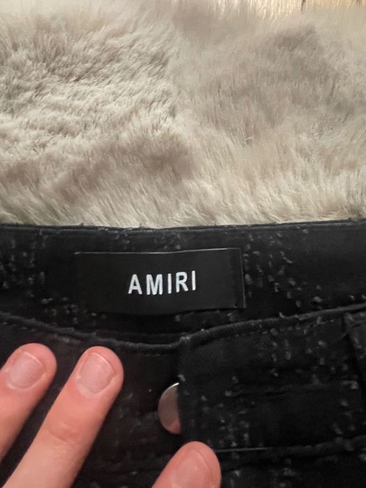 Calça de ganga preta Amiri com diamantes - 30-32