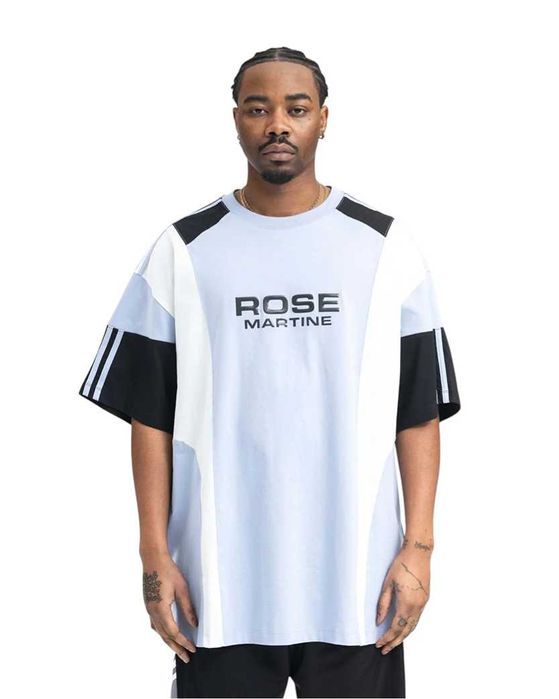 Футболка Martine Rose Oversized Panelled T-shirt Blue