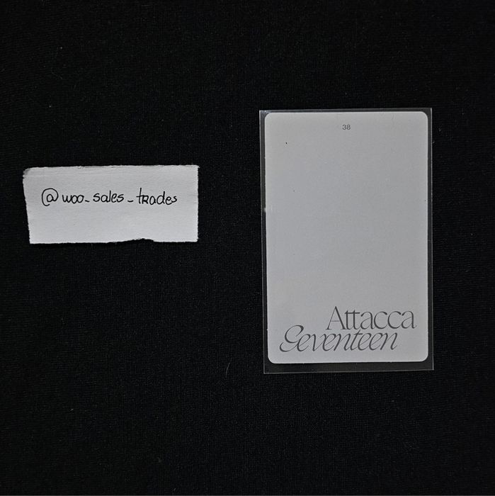 Seventeen Wonwoo photocard attacca kpop