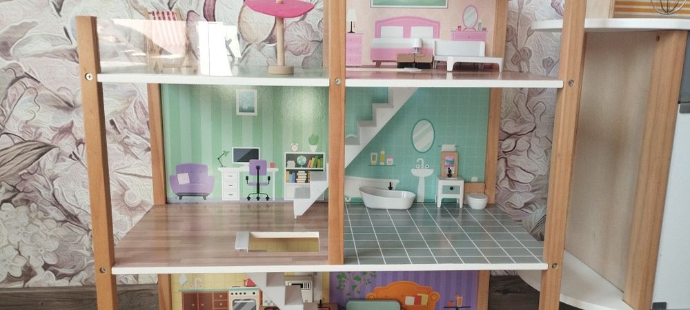 Drewniany domek dla lalek. ODBIÓR OSOBISTY!!!