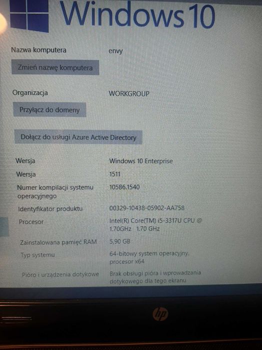 Laptop HP Envy 6-1040ew