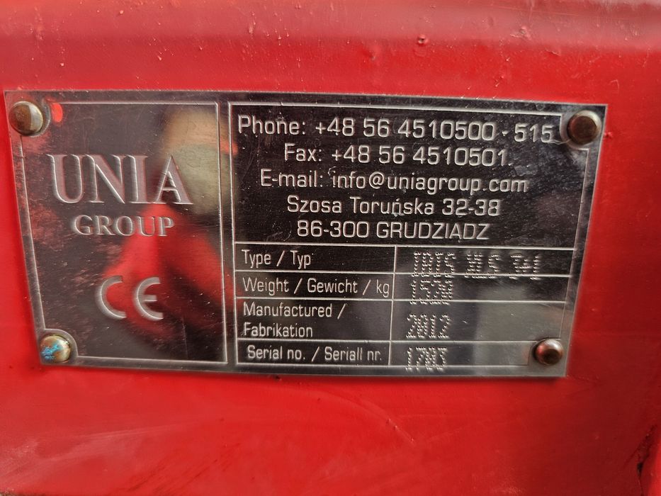 Unia Ibis xls , pierwszy właściciel, ramię do wału
