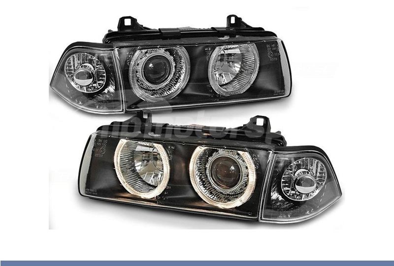 FAROIS DIANTEIROS ANGEL EYE PARA BMW SERIE 3 E36 / BERLINA / TOURING / COMPACT