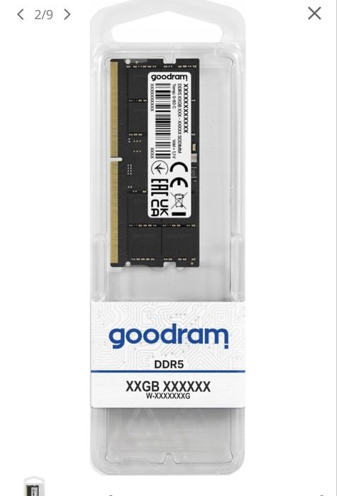 GOODRAM Pamięć DDR5 SODIMM 32GB /5600mhz dwie kosci po 16GB