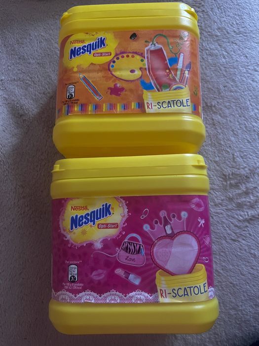 Екслюзивні коробки від какао Несквік