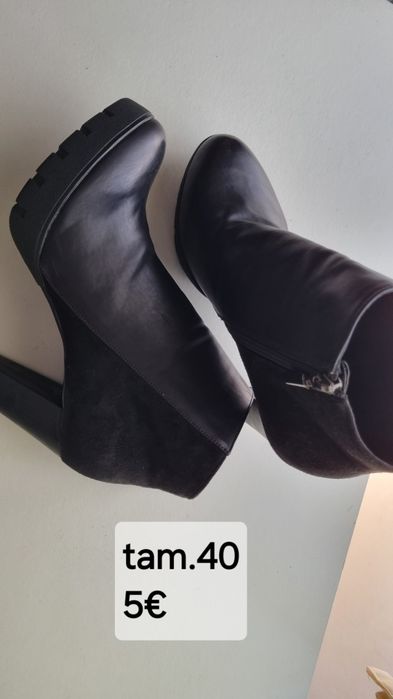 Botins e sapatos mulher em bom estado