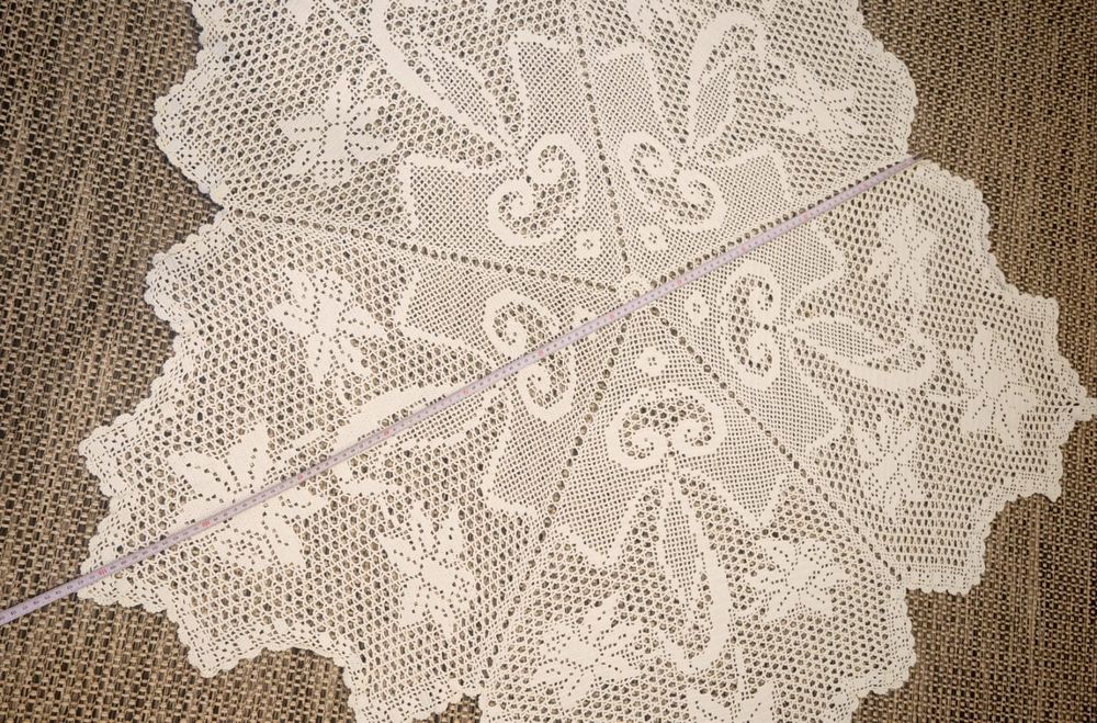 Serweta szydełkowya okrągła