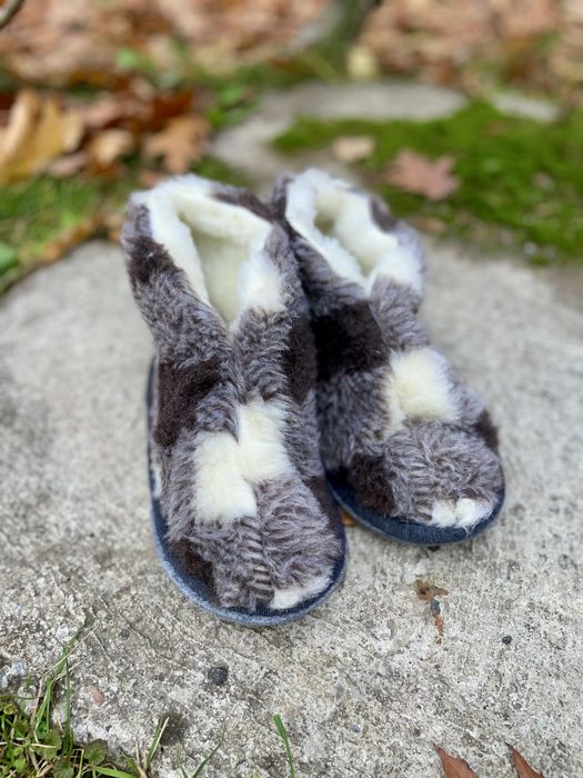 Чуні хутряні, чуні на овчині, взуття для дому