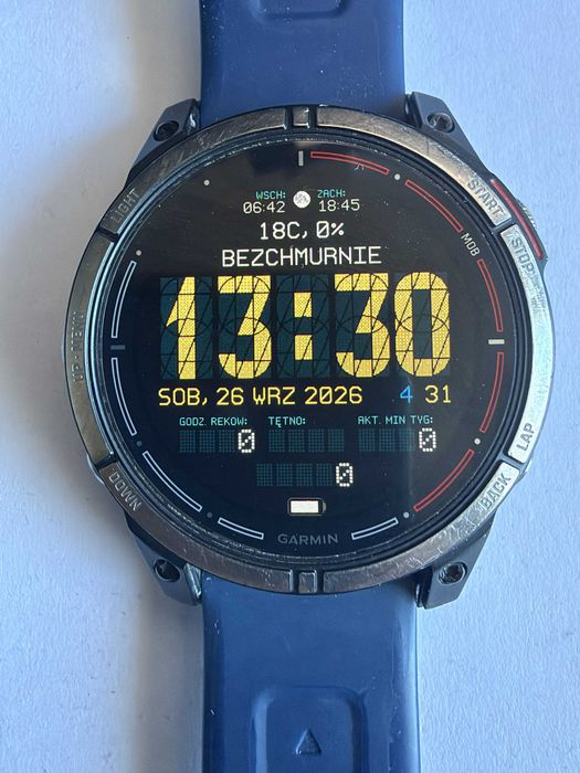 Garmin quatix 7 Sapphire AMOLED 47 mm – wersja tytanowa, Multi-Band GPS