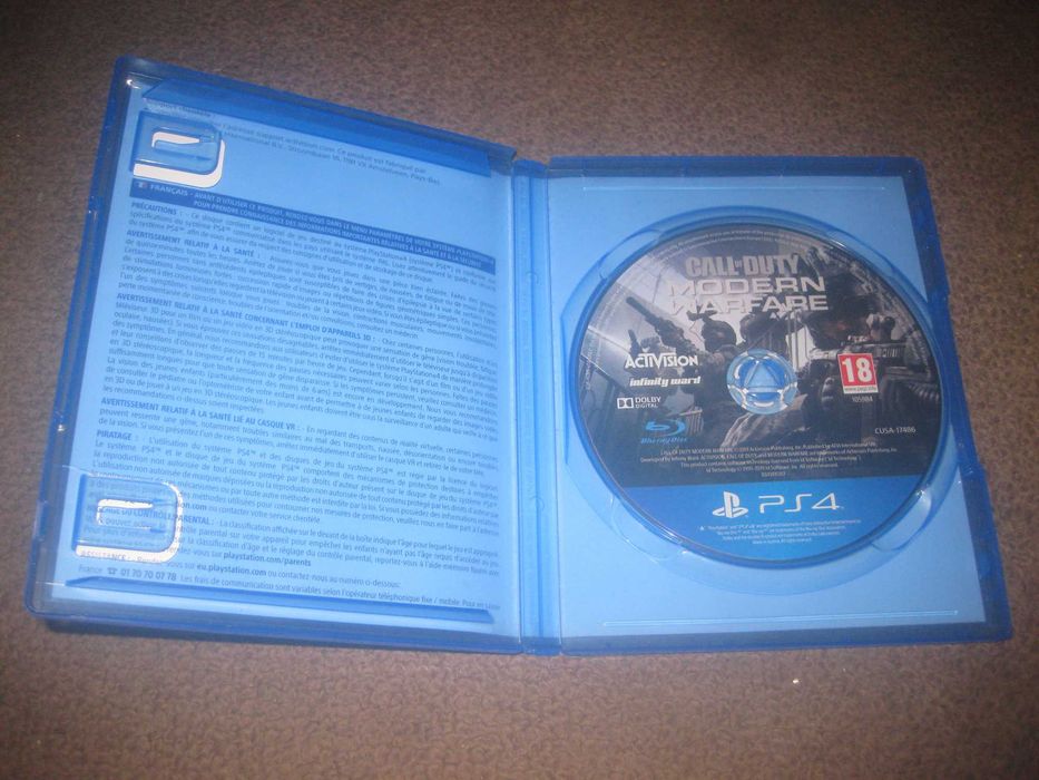 Jogo "Call Of Duty: Modern Warfare" para a Playstation 4/Impecável!