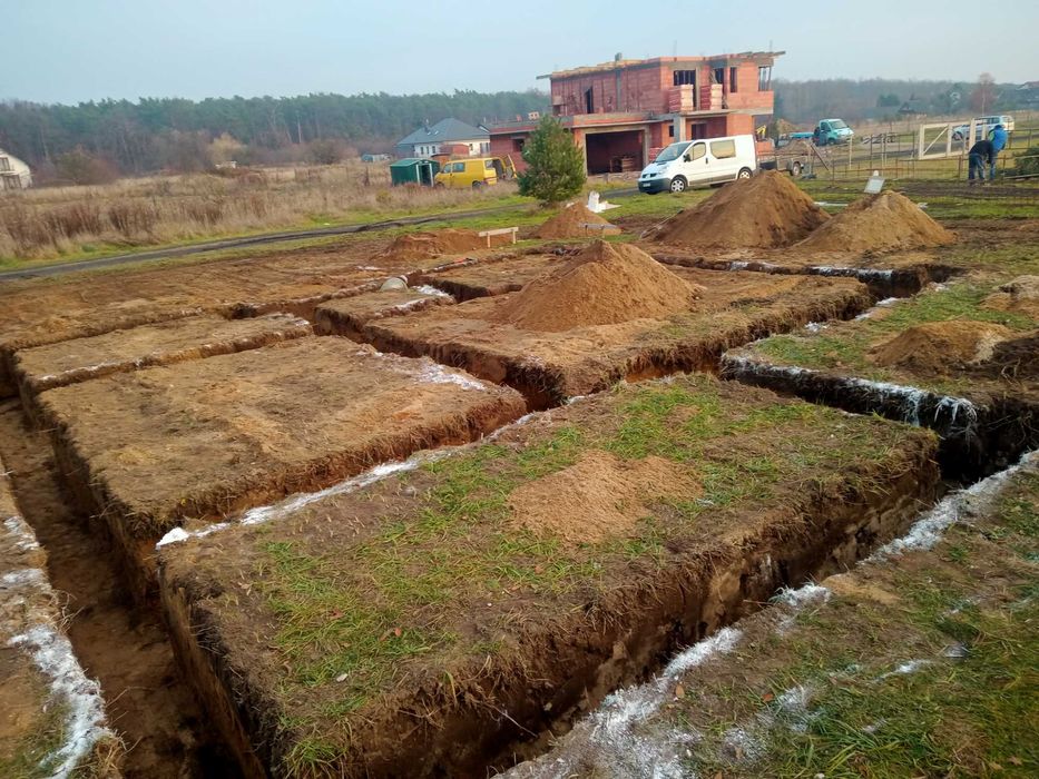 Usługi koparko ładowarka koparka wywrotka piach piasek rozbiórki Ujazd