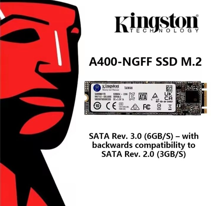 Kingston A400 NGFF SSD M.2 480 gb