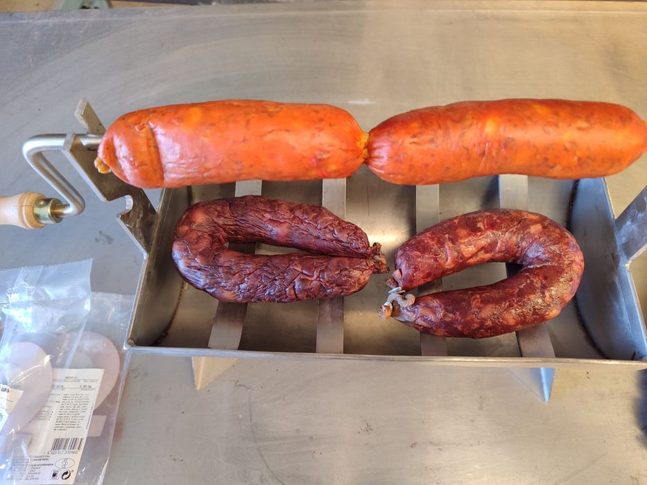 Assador de chouriças em inox