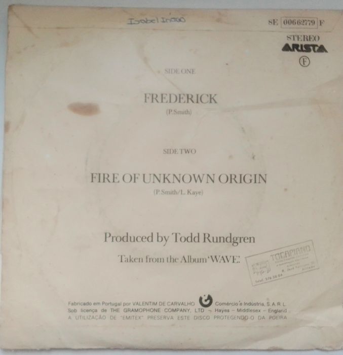 Vinil Single 7 " Patti Smith Group - Frederick.431279838834862082