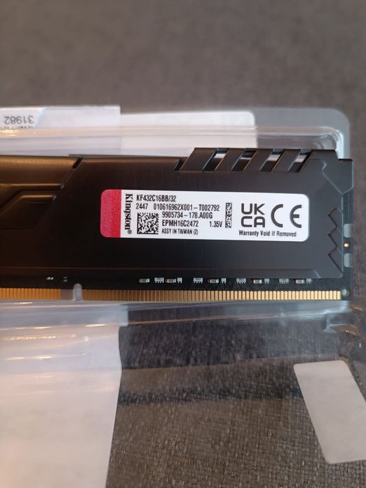 1 X 32gb RAM DDr4 3200 MHz CL16