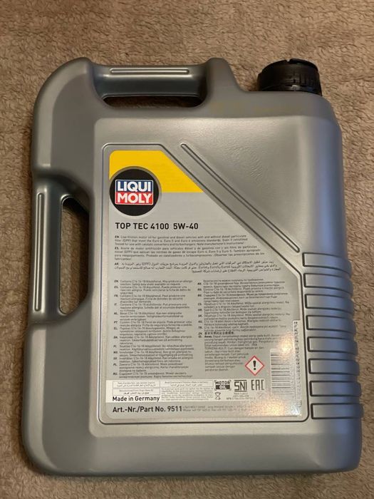 Oleo Liquid Moly Top Tec 4100 5w-40