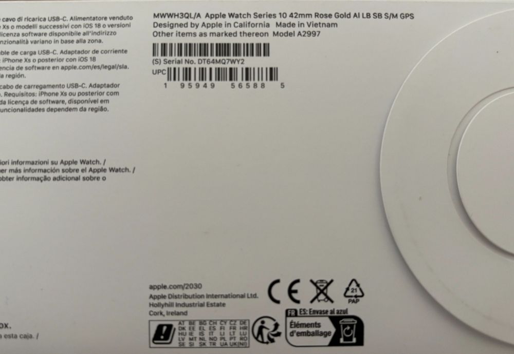 Apple watch serie 10 42 mm