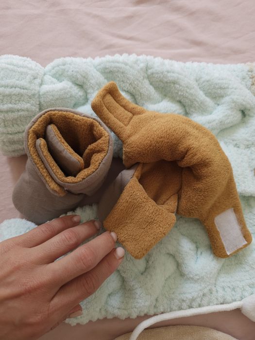 В'язаний демі комбінезон на дівчинку 3/6 міс