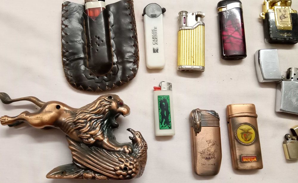 Isqueiros especiais, de coleção, lote por 10€