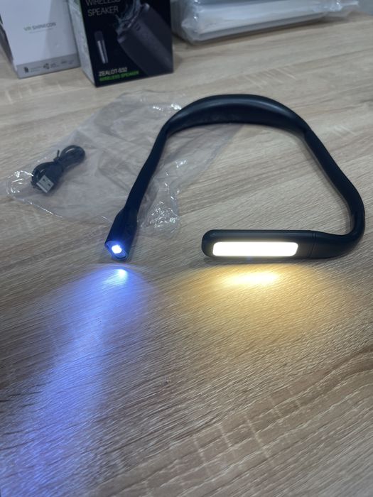 Світлодіодна Гнучка лампа світильник ліхтарик на шию руку ногу стіл