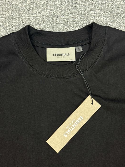 Футболка FOG Fear of God ESSENTIALS Oversize чорна біла бежева сіра кремова унісекс преміум люкс
